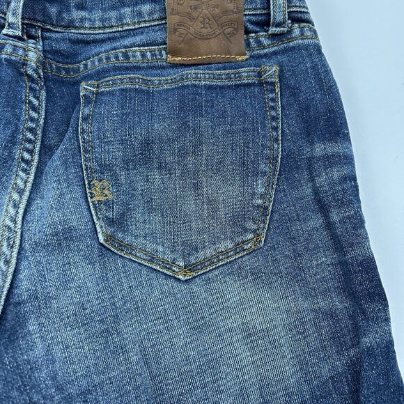 Ralph Lauren Rugby Skinny Distressed Blue Jeans Size 28x31 - Picture 13 of 16